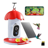 Smart Hummingbird Feeder with Camera & AI Bird ID – Solar Powered, 32GB Storage, Bee & Ant Proof – Perfect Gift for Bird Lovers Dzees G04